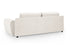 Elijah Sofa Cream 3 Seater Back View